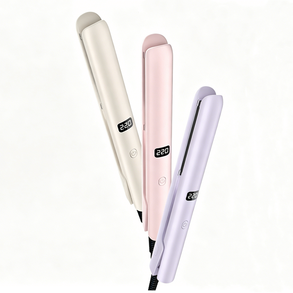 2-in-1 Flat Iron. Straighten & Curl.