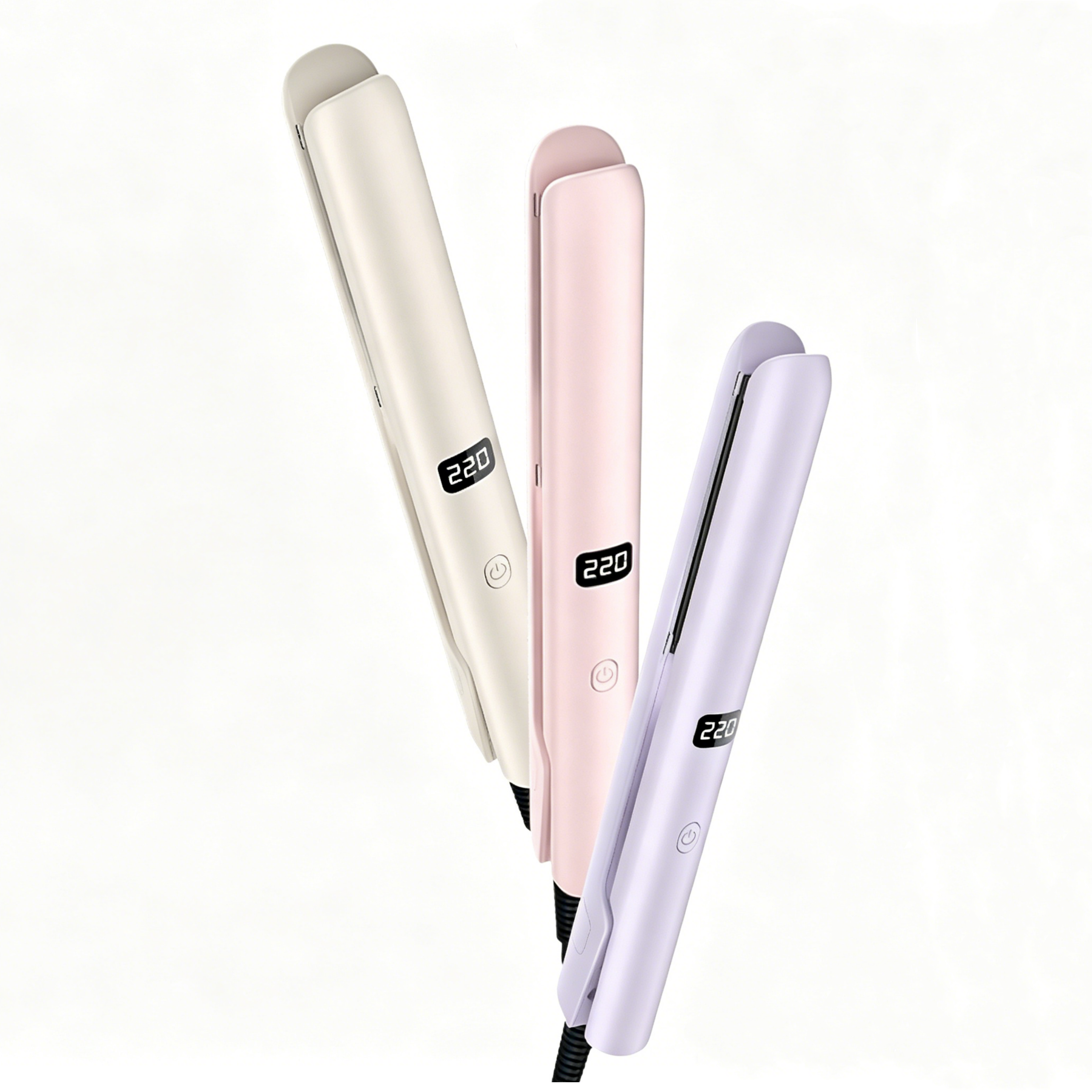 2-in-1 Flat Iron. Straighten & Curl.